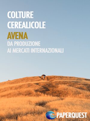 cover image of Colture cerealicole Avena